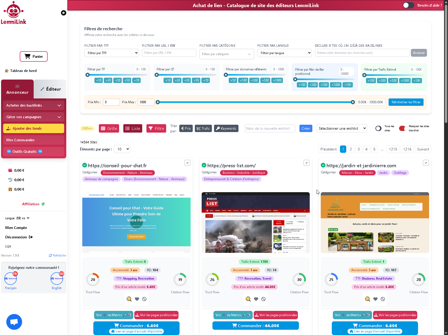 High-performing Backlinks
